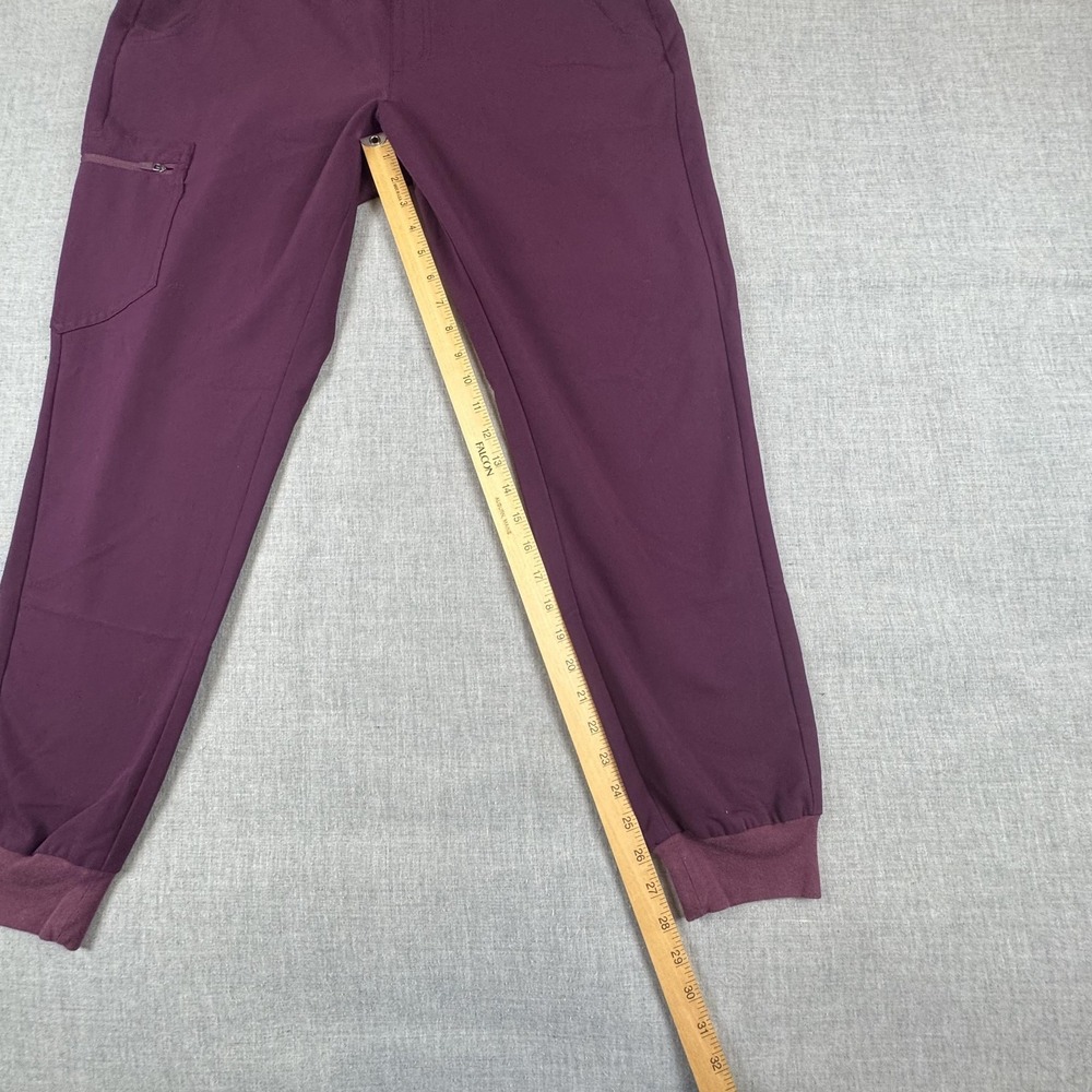 FIGS Maternity Scrub Set Womens Large Purple Jogger Pants Top Pockets Workwear - Picture 12 of 16